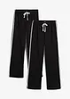 Pantaloni in felpa di puro cotone pesante (pacco da 2), bonprix