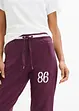 Pantaloni in felpa di misto cotone elasticizzato, bonprix