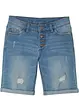 Bermuda di jeans elasticizzati, vita media, bonprix