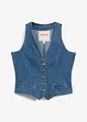 Gilet in jeans elasticizzato, bonprix