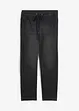 Jeans boyfriend cropped, vita media, bonprix