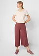 Pantaloni culotte loungewear con gambe larghe, bonprix