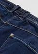 Jeans wide leg con cinta comoda, vita media, bonprix