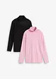 Maglia a maniche lunghe con puro cotone biologico (pacco da 2), bonprix