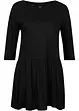 Maglia lunga in viscosa con balza, bonprix