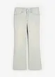 Jeans mid waist tinti, wide leg, bonprix