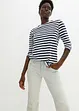 Jeans mid waist tinti, wide leg, bonprix