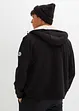 Felpa termica con zip, cappuccio e fodera effetto peluche, bonprix