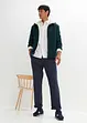 Felpa termica con zip, cappuccio e fodera effetto peluche, bonprix