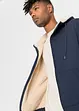 Felpa termica con zip, cappuccio e fodera effetto peluche, bonprix