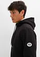 Felpa termica con zip, cappuccio e fodera effetto peluche, bonprix