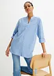 Blusa lunga con maniche arrotolabili, bonprix