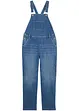 Salopette di jeans, vita media, bonprix