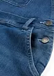 Salopette di jeans, vita media, bonprix