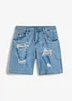 Shorts di jeans effetto sdrucito, bonprix