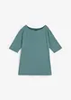 Maglia a mezze maniche con scollo a barca con cotone biologico, bonprix