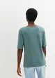 Maglia a mezze maniche con scollo a barca con cotone biologico, bonprix