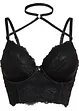 Reggiseno lungo con ferretto, dettaglio chocker, BODYFLIRT