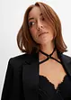 Reggiseno lungo con ferretto, dettaglio chocker, BODYFLIRT