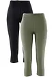 Leggings capri aderenti (pacco da 2), bonprix