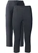 Leggings capri aderenti (pacco da 2), bonprix