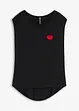 Maglia con fondo asimmetrico in misto viscosa fluente, bonprix