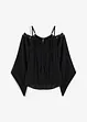 Blusa con spalle scoperte in viscosa fluente, bonprix