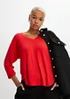 Maglia con maniche a 3/4 in misto viscosa elastan, bonprix