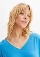 Maglia con maniche a 3/4 in misto viscosa elastan, bonprix