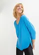 Maglia con maniche a 3/4 in misto viscosa elastan, bonprix