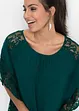Blusa con pizzo, bonprix