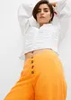 Pantaloni a palazzo in misto lino extra lunghi, bonprix