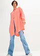 Camicetta lunga oversize in mussola, bonprix