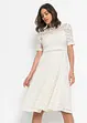 Abito in pizzo con inserto a uncinetto, bonprix