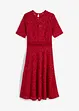 Abito in pizzo con inserto a uncinetto, bonprix
