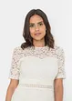 Abito in pizzo con inserto a uncinetto, bonprix