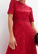 Abito in pizzo con inserto a uncinetto, bonprix