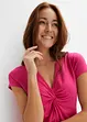 Maglia con nodo in misto viscosa, bonprix