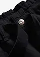 Pantaloni cropped con cinta comoda in puro cotone, bonprix