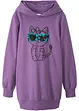 Abito in felpa oversize in puro cotone biologico, bonprix