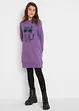 Abito in felpa oversize in puro cotone biologico, bonprix