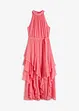 Abito in chiffon con volant, bonprix