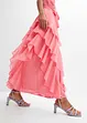 Abito in chiffon con volant, bonprix