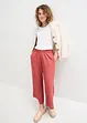 Pantaloni culotte cropped in viscosa, bonprix