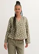 Blusa oversize in mussola fantasia, bonprix