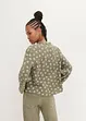 Blusa oversize in mussola fantasia, bonprix
