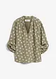 Blusa oversize in mussola fantasia, bonprix