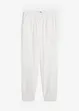 Pantaloni in misto lino e cotone,  vita alta, bonprix
