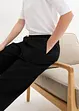 Pantaloni in misto lino e cotone,  vita alta, bonprix