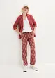 Pantaloni a palazzo in fantasia con cinta comoda, bonprix
